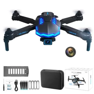 Mini Drone RC Quadcopter With 4k Camera Foldable GPS Helicopter For Beginners With 360Intelligent Obstacle Avoidance Auto Return